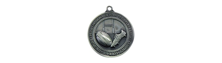 OLYMPIA RUGBY MEDAL 60MM - BRONZE